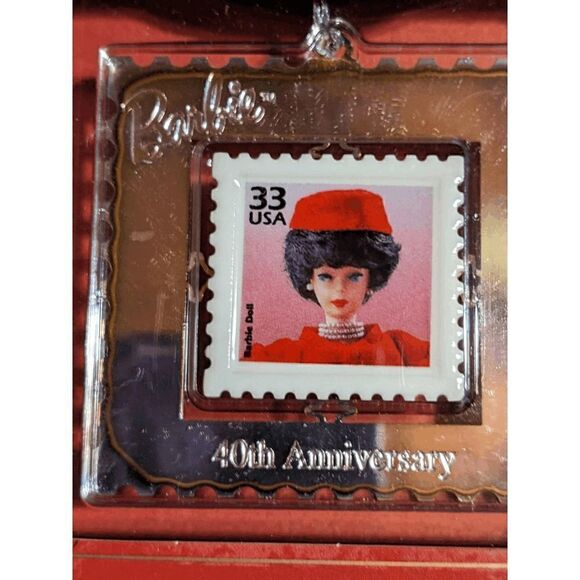 NEW 1999 SILKEN FLAM BARBIE HALLMARK KEEPSAKE ORNAMENT - Picture 1 of 6